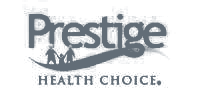 Prestige Insurance logo; contact TRx Pharmacy to confirm plan eligibility