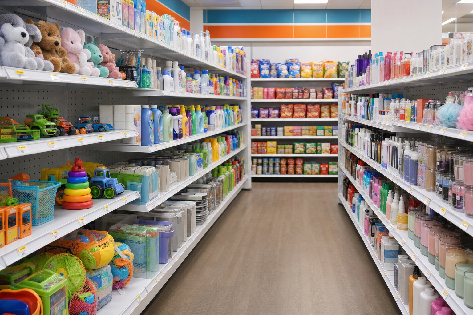Dollar items aisle at TRx Pharmacy Cape Coral