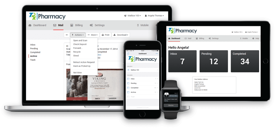 Virtual Mailbox Rental - Trx Pharmacy