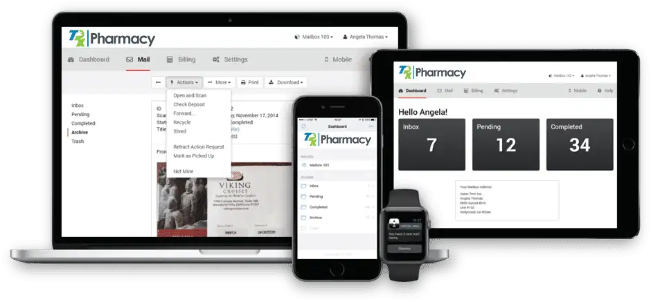 Virtual Mailbox Rental - Trx Pharmacy
